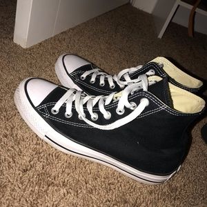 Black high top Converse